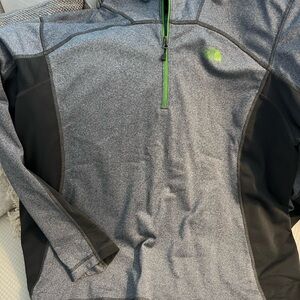 The North Face Men’s Gray Quarter-Zip Softshell Pullover